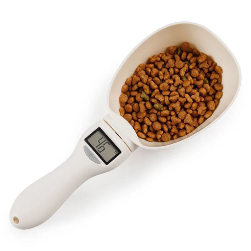 Digital Pet Food Scale with Electronic Measuring Spoon for Dogs and Cats