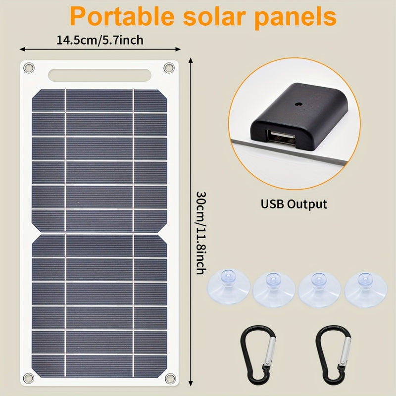 Carregador Solar Portátil e Dobrável à Prova d'Água