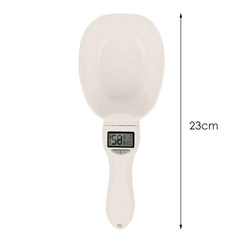 Digital Pet Food Scale with Electronic Measuring Spoon for Dogs and Cats