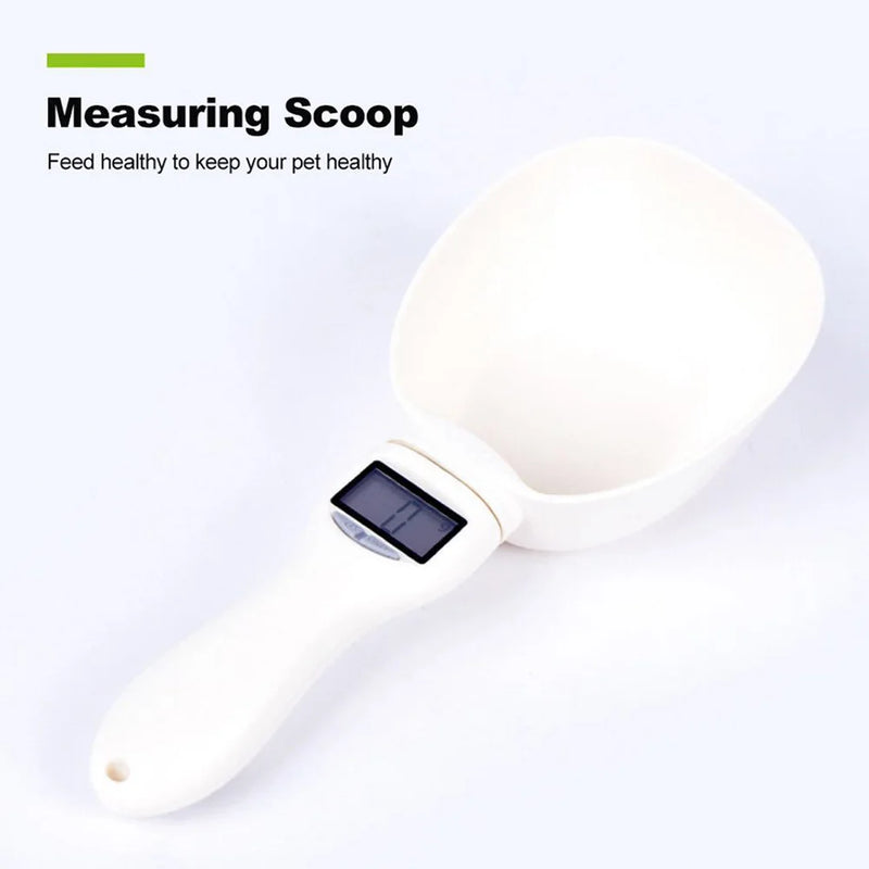 Digital Pet Food Scale with Electronic Measuring Spoon for Dogs and Cats