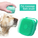 Dog Cat Bath Brush Soft Safe Silicone with Shampoo Box Pet Bathroom Massage Gloves Dog Cat Cleaning Grooming Tools Pet Supplies